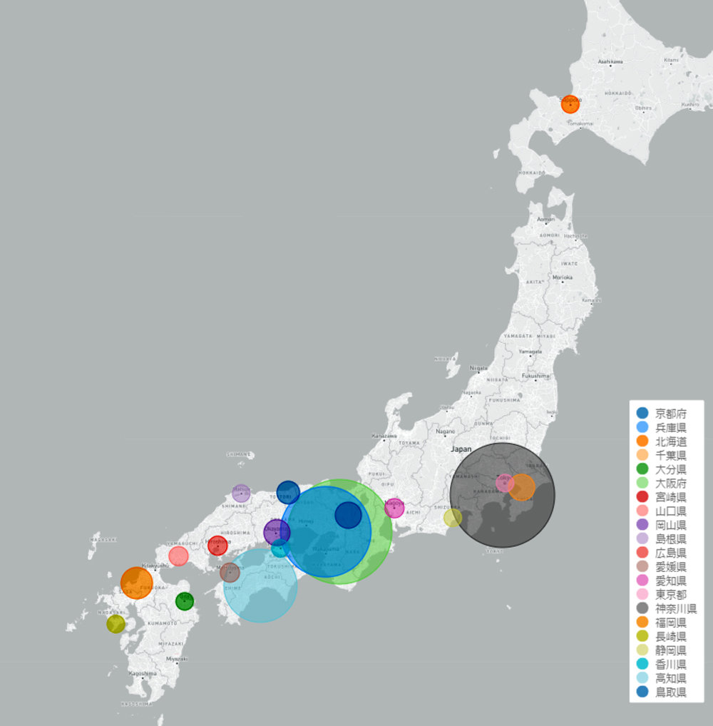 Distribution of successful applicants by prefecture.jpg